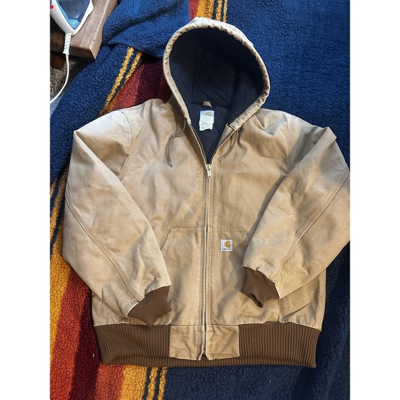 Carhartt Other - Vintage Carhartt J140 BRN Brown Mens Washed Duck Cotton Active Jacket Medium M C